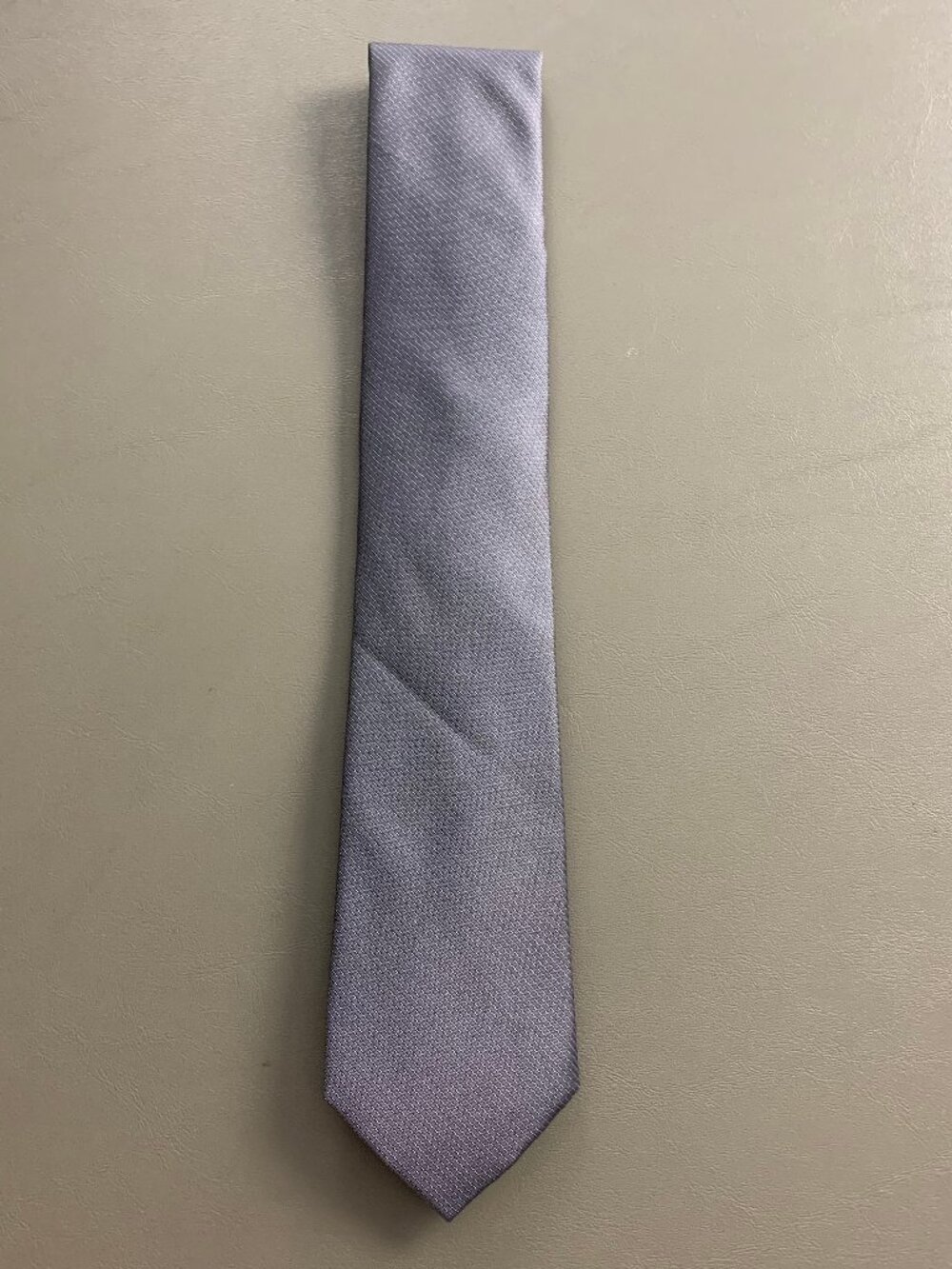 Calvin Klein Men's 3'' Polyester and Silk Neck Tie, Charcoal Gray Reston Stripe